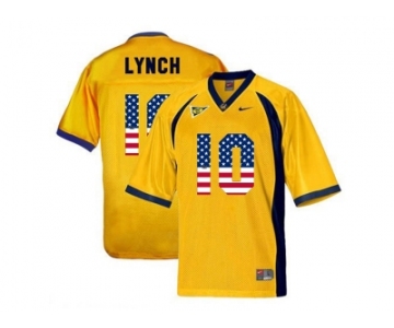 2016 US Flag Fashion Men's California Golden Bears Marshawn Lynch #10 College Football Jersey - Golden