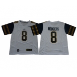 California Golden Bears #8 Aaron Rodgers White College Football Jersey