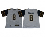 California Golden Bears #8 Aaron Rodgers White College Football Jersey