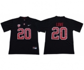 Cardinal #20 Bryce Love Black Limited Stitched NCAA Jersey