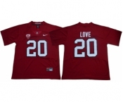 Cardinal #20 Bryce Love Red Limited Stitched NCAA Jersey