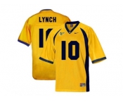 Men's California Golden Bears Marshawn Lynch #10 College Football Jersey - Golden