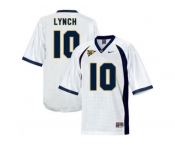 Men's California Golden Bears Marshawn Lynch #10 College Football Jersey - White