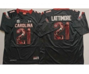 South Carolina Fighting Gamecocks #21 Marcus Lattimore Black Player Fashion Stitched NCAA Jersey