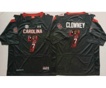 South Carolina Fighting Gamecocks #7 Jadeveon Clowney Black Player Fashion Stitched NCAA Jersey