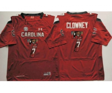 South Carolina Fighting Gamecocks #7 Jadeveon Clowney Red Player Fashion Stitched NCAA Jersey