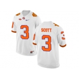 2016 Clemson Tigers Artavis Scott #3 College Football Limited Jersey - White