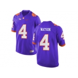 2016 Clemson Tigers DeShaun Watson #4 College Football Limited Jersey - Purple