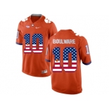 2016 US Flag Fashion Clemson Tigers Ben Boulware #10 College Football Limited Jersey - Orange