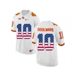 2016 US Flag Fashion Clemson Tigers Ben Boulware #10 College Football Limited Jersey - White