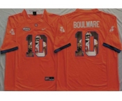 Clemson Tigers #10 Ben Boulware Orange Player Fashion Stitched NCAA Jersey