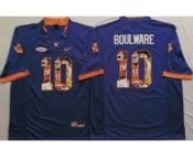 Clemson Tigers #10 Ben Boulware Purple Player Fashion Stitched NCAA Jersey