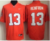 Clemson Tigers #13 Hunter Renfrow Orange College Football Jersey