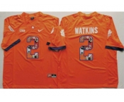 Clemson Tigers #2 Sammy Watkins Orange Player Fashion Stitched NCAA Jersey