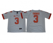 Clemson Tigers #3 Xavier Thomas White College Football Jersey