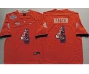 Clemson Tigers #4 Deshaun Watson Orange Player Fashion Stitched NCAA Jersey