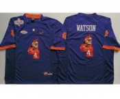 Clemson Tigers #4 Deshaun Watson Purple Player Fashion Stitched NCAA Jersey