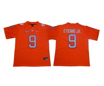 Clemson Tigers #9 Travis Etienne Jr. Orange Nike College Football Jersey