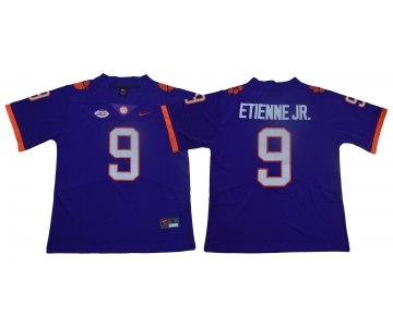 Clemson Tigers #9 Travis Etienne Jr. Purple Nike College Football Jersey