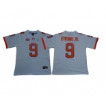 Clemson Tigers #9 Travis Etienne Jr. White Nike College Football Jersey