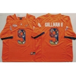 Clemson Tigers #9 Wayne Gallman II Orange Player Fashion Stitched NCAA Jersey