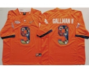 Clemson Tigers #9 Wayne Gallman II Orange Player Fashion Stitched NCAA Jersey