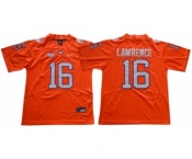 Nike Tigers #16 Trevor Lawrence Orange Limited Stitched NCAA Jersey