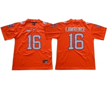 Nike Tigers #16 Trevor Lawrence Orange Limited Stitched NCAA Jersey