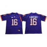 Nike Tigers #16 Trevor Lawrence Purple Limited Stitched NCAA Jersey