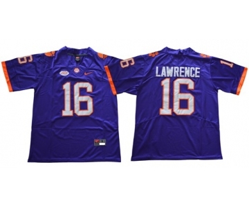 Nike Tigers #16 Trevor Lawrence Purple Limited Stitched NCAA Jersey