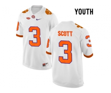 2016 Youth Clemson Tigers Artavis Scott #3 College Football Limited Jersey - White