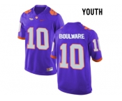 2016 Youth Clemson Tigers Ben Boulware #10 College Football Limited Jersey - Purple