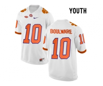 2016 Youth Clemson Tigers Ben Boulware #10 College Football Limited Jersey - White