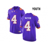 2016 Youth Clemson Tigers DeShaun Watson #4 College Football Limited Jersey - Purple