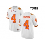 2016 Youth Clemson Tigers DeShaun Watson #4 College Football Limited Jersey - White