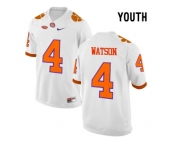 2016 Youth Clemson Tigers DeShaun Watson #4 College Football Limited Jersey - White