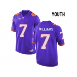 2016 Youth Clemson Tigers Mike Williams #7 College Football Limited Jersey - Purple