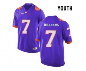 2016 Youth Clemson Tigers Mike Williams #7 College Football Limited Jersey - Purple