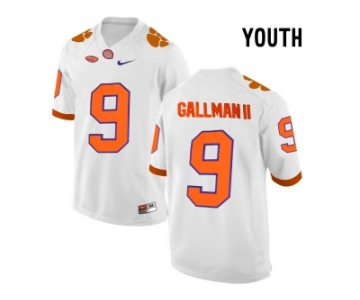 2016 Youth Clemson Tigers Wayne Gallman II #9 College Football Limited Jersey - White