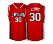 Men's Davidson Wildcat Stephen Curry #30 College Basketball Jerseys - Red