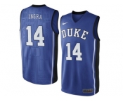 Men's Duke Blue Devils Brandon Ingram #14 V Neck College Basketball Elite Jersey - - Royal Blue