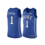 Men's Kyrie Irving #1 Duke Blue Devils Hyper Elite Authentic Performance Basketball Jersey - Royal Blue