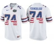 2016 US Flag Fashion Florida Gators Jack Youngblood #74 College Football Jersey - White