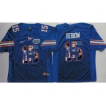 Florida Gators #15 Tim Tebow Blue Player Fashion Stitched NCAA Jersey