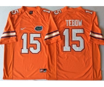 Florida Gators #15 Tim Tebow Orange College Football Jersey