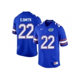 Florida Gators E.Smith #22 College Football Jersey - Royal Blue