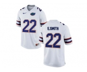 Florida Gators E.Smith #22 College Football Jersey - White