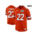 Youth Florida Gators E.Smith #22 College Football Jersey - Orange