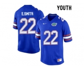 Youth Florida Gators E.Smith #22 College Football Jersey - Royal Blue