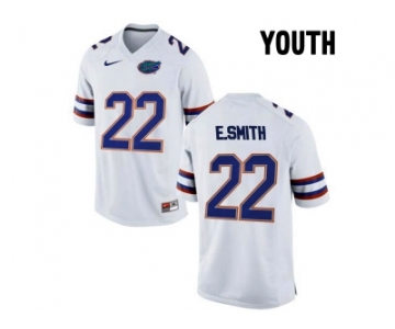 Youth Florida Gators E.Smith #22 College Football Jersey - White